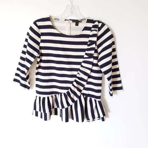 J. Crew Striped Ruffle Top - Picture 4 of 8
